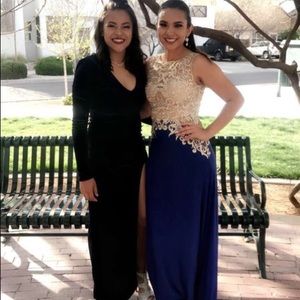 Royal blue prom dress